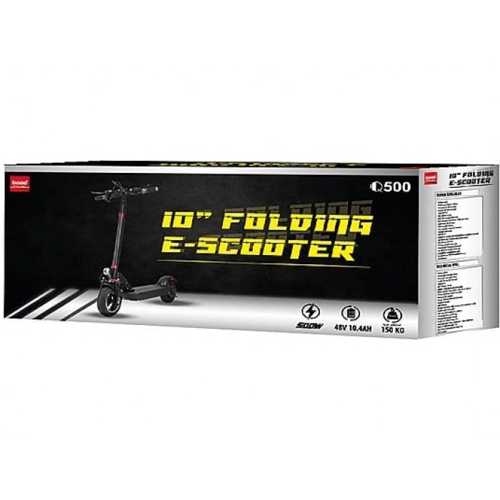 BOOD Kickscooter Q500 500 W 40 Km Menzil Elektrikli Scooter Siyah