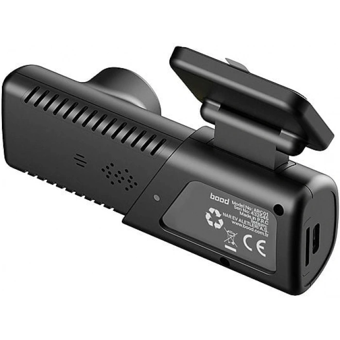 BOOD Robs Full HD 1080P WiFi 140 ° Görüş Açışı Gece Görüşlü Araç İçi Kamera