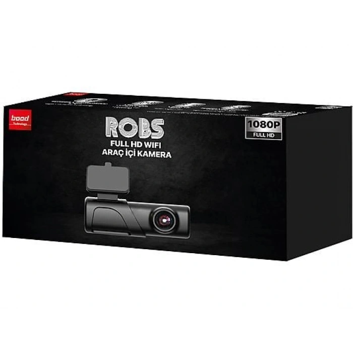 BOOD Robs Full HD 1080P WiFi 140 ° Görüş Açışı Gece Görüşlü Araç İçi Kamera