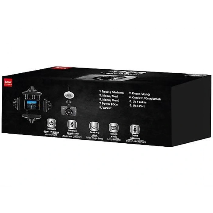 BOOD SBOR Full HD 1080P WiFi Araç İçi Kamera