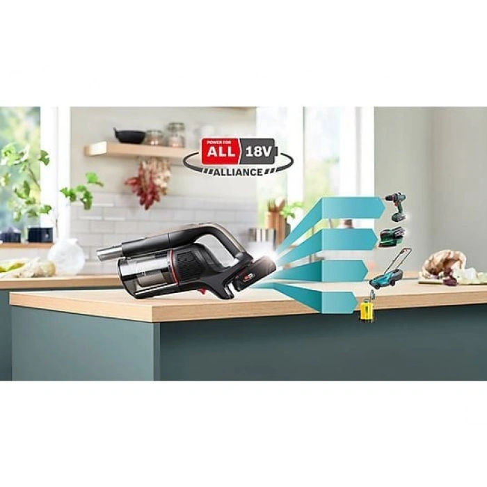 BOSCH BCS931GAC Şarjlı Dikey Süpürge Unlimited 9 Grafit