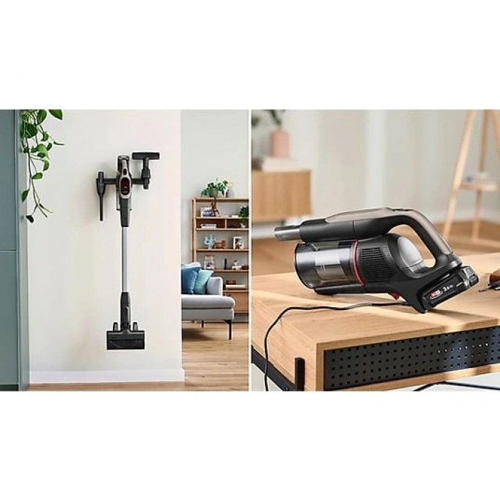BOSCH BCS931GAC Şarjlı Dikey Süpürge Unlimited 9 Grafit