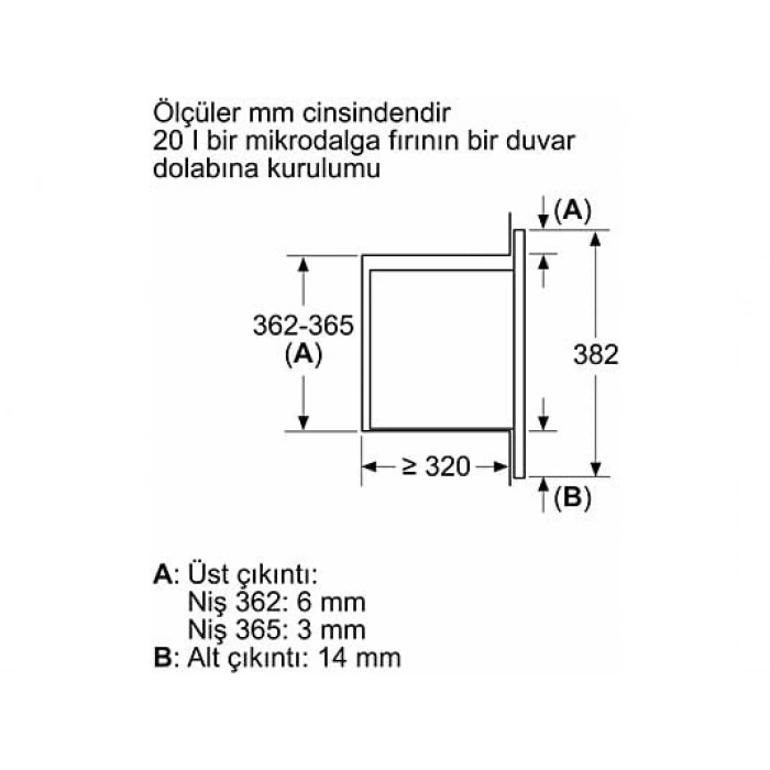BOSCH BEL623MD3 Serie 2, Ankastre Mikrodalga Fırın Inox
