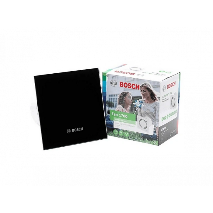 BOSCH F1700 DP100 95M3H Parlak Siyah Sessiz Banyo Aspiratörü