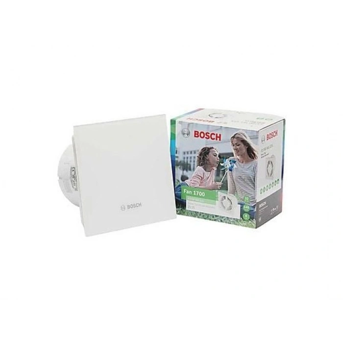 BOSCH F1700 DP125 145M3H Mat Beyaz Sessiz Banyo Aspiratörü