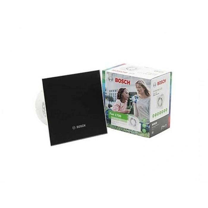 BOSCH F1700 WS DP125 145M3H Mat Siyah Sessiz Banyo Aspiratörü