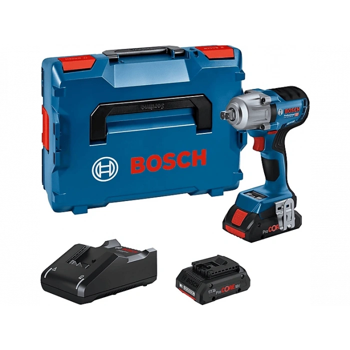 BOSCH GDS 18V 450 PC Tork Hafızalı 2 x 4Ah Procore Akülü Darbeli Somun Sıkma