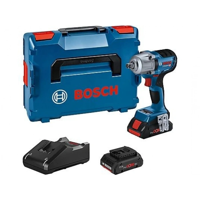 BOSCH GDS 18V 450 PC Tork Hafızalı 2 x 4Ah Procore Akülü Darbeli Somun Sıkma