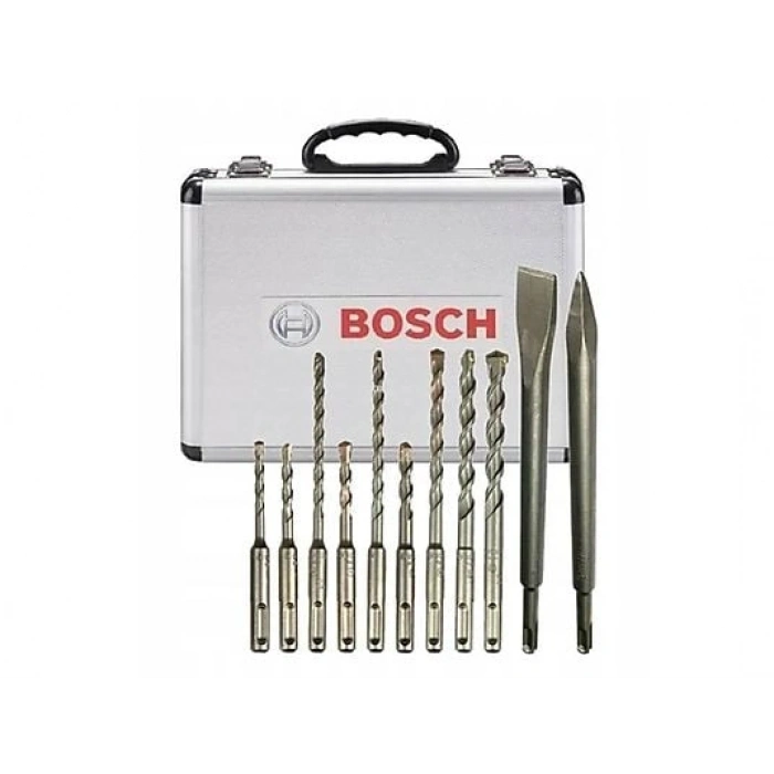 BOSCH PROFESSIONAL SDS-Plus 11 Parça Çantalı Uç ve Keski Seti