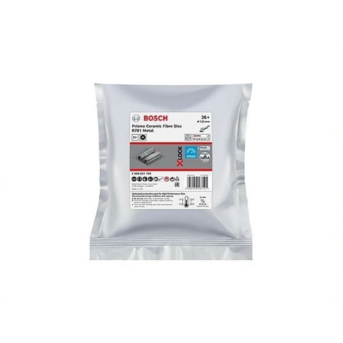BOSCH PROFESSIONAL X-LOCK R781 Prisma 125 mm 36+ K 2608621794 25li Fiber Disk