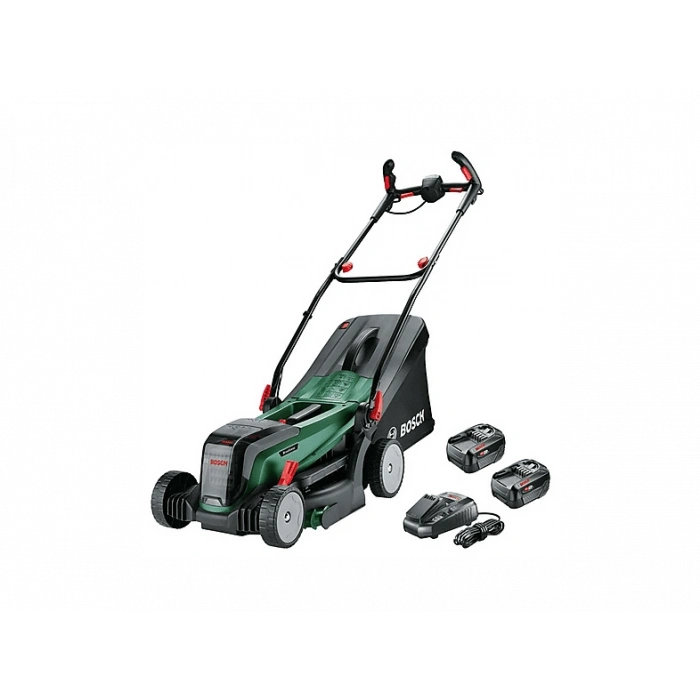 BOSCH Universal Rotak 2x18V-37-550 Çift Akülü 4Ah Çim Biçme Makinesi