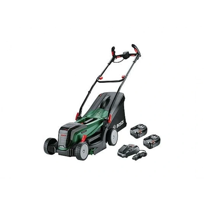 BOSCH Universal Rotak 2x18V-37-550 Çift Akülü 4Ah Çim Biçme Makinesi