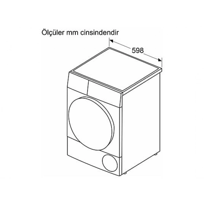 BOSCH WQA24201TR D Enerji Sınıfı 9 Kg Isı Pompalı Kurutma Makinesi