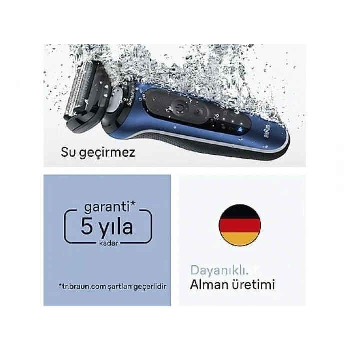 BRAUN 62-B1200S Series 6 Elektrikli Islak ve Kuru Tıraş Makinesi