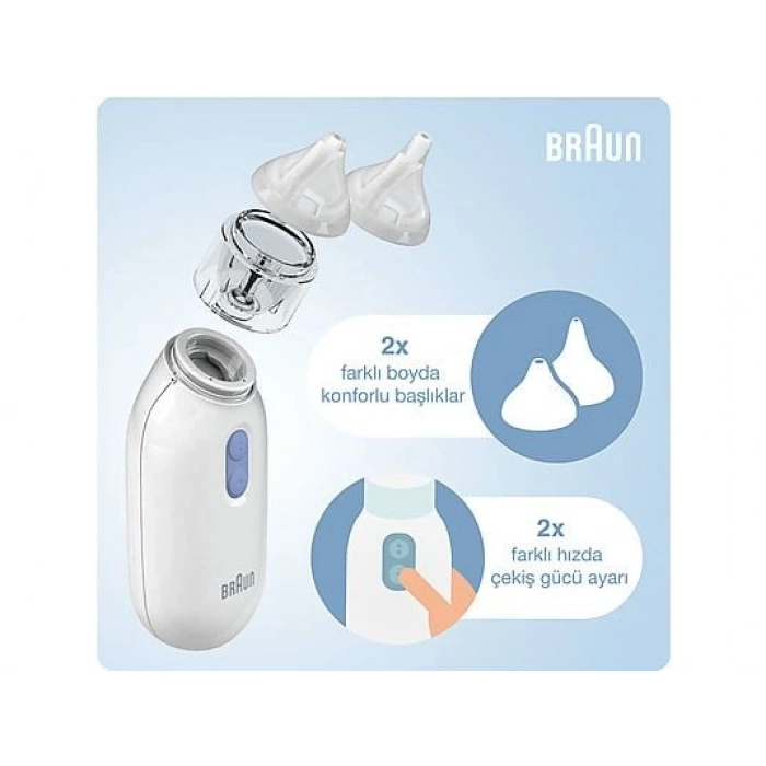 BRAUN BNA100EU Burun Aspiratörü Temizleyici Beyaz
