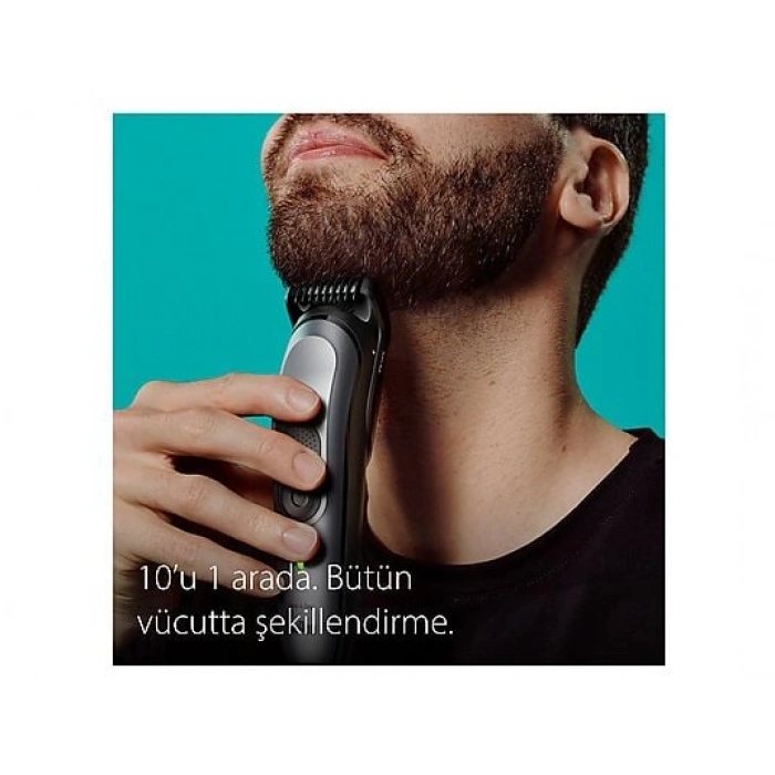 BRAUN MGK7420 Series 7 10’u 1 Arada Erkek Bakım Kiti Siyah Gümüş