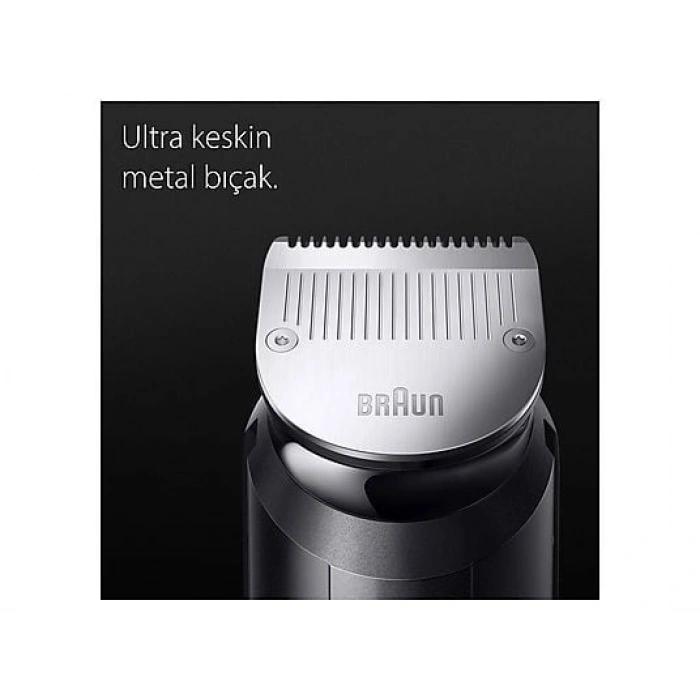 BRAUN MGK7420 Series 7 10’u 1 Arada Erkek Bakım Kiti Siyah Gümüş