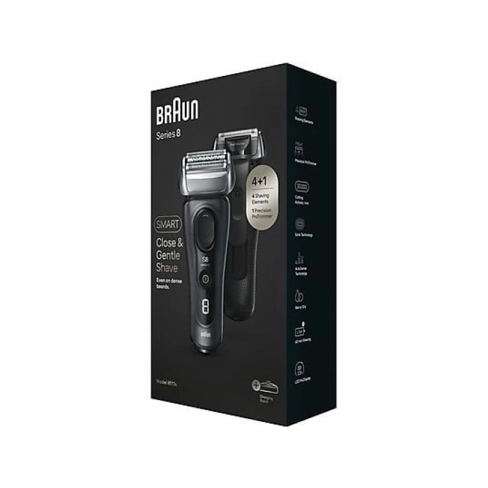 BRAUN Series 8 8513S Islak & Kuru Tıraş Makinesi Kömür Gri