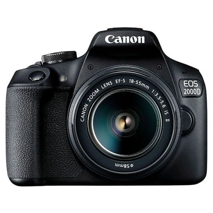 CANON EOS 2000D 18-55 IS II Fotoğraf Makinesi Siyah