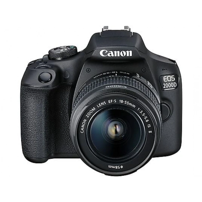 CANON EOS 2000D 18-55 IS II Fotoğraf Makinesi Siyah