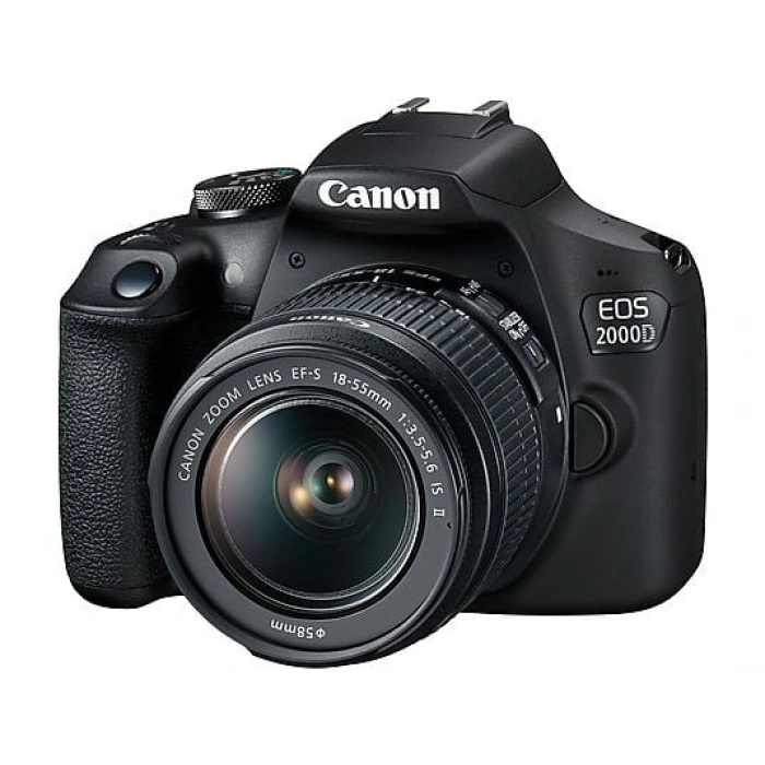 CANON EOS 2000D 18-55 IS II Fotoğraf Makinesi Siyah