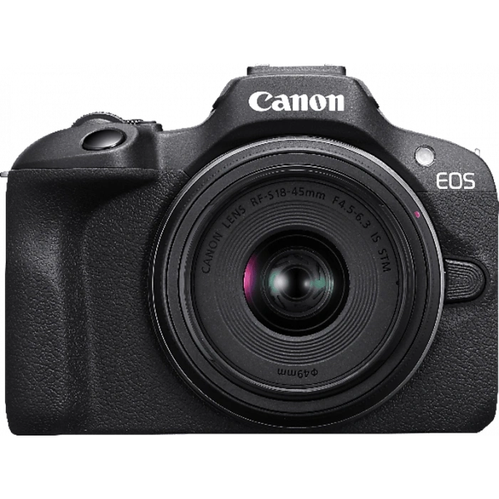 CANON EOS R100 + RF-S 18-45MM Fotoğraf Makinesi Siyah