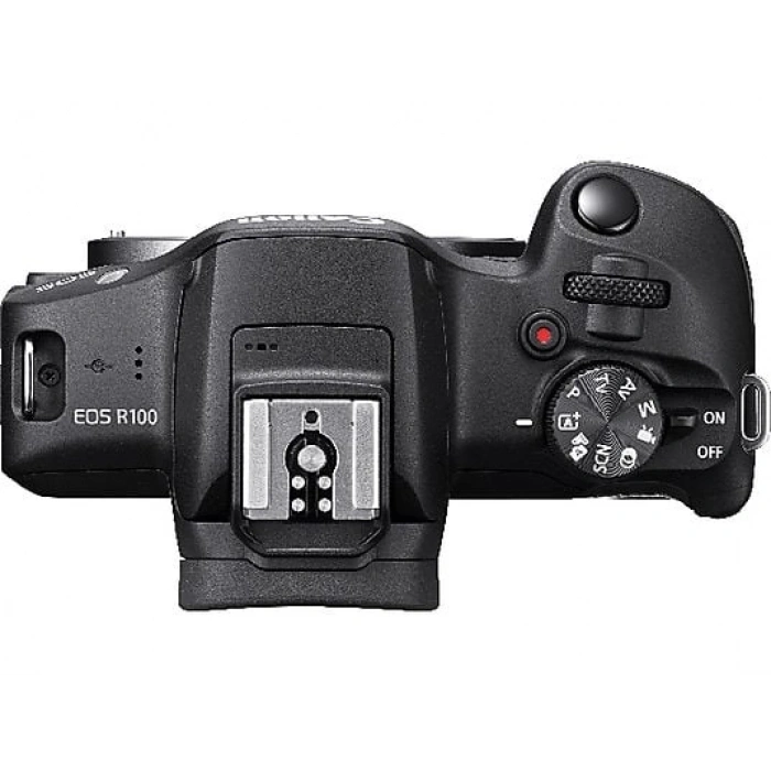 CANON EOS R100 + RF-S 18-45MM Fotoğraf Makinesi Siyah