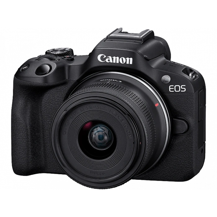 CANON EOS R50 + RF-S 18-45mm IS Creator Kit Fotoğraf Makinesi Siyah