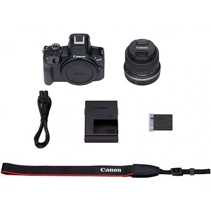 CANON EOS R50 + RF S 18-45MM IS KIT Fotoğraf Makinesi