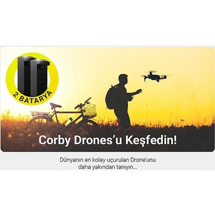 CORBY CX022-2B Zoom Pro Ultimate Çift Bataryalı 720P Smart Drone