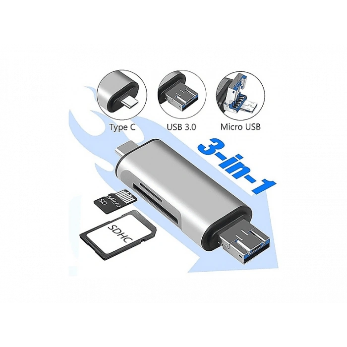 DAYTONA ADS-103 Type-C To USB 3.0  Sd Tf Kart Okuyucu