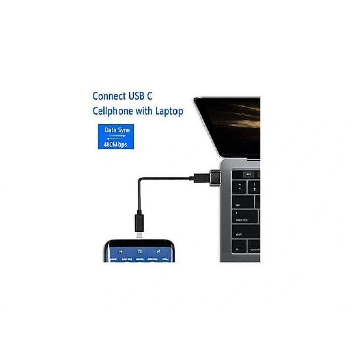 DAYTONA ADS-613 USB 3.1 To Type-C 10 Gbps Gen2 Yüksek Hızlı Data Şarj Çevirici Dönüştürücü Adaptör Füme
