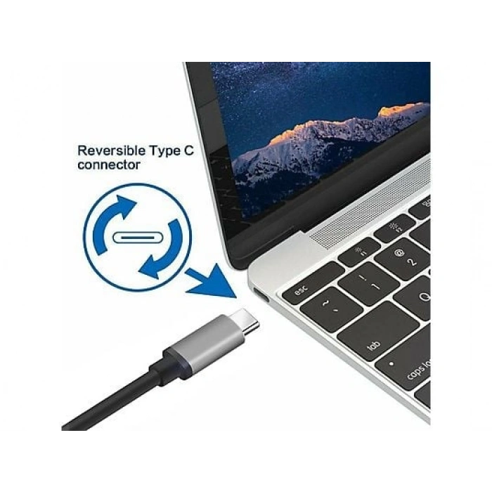 DAYTONA Hc-01 Type-C To 4K HDMI Görüntü Aktarım Kablosu Gri