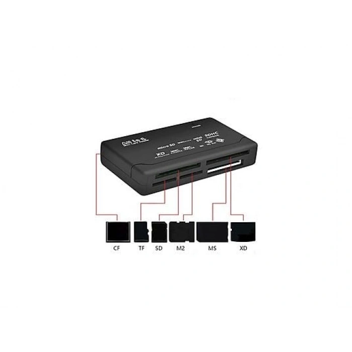 DAYTONA HT-09A  All In One USB 2.0 Kart Okuyucu Hub Siyah