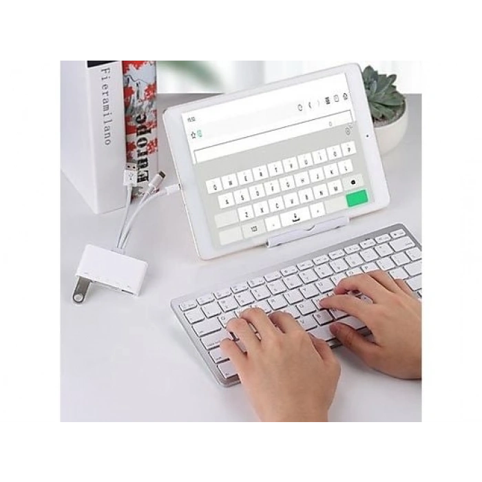 DAYTONA NK1032 Pro Type-C Lightning Usb-A To 2x Usb3.0 Sd Tf Pd Kart Okuyucu Çevirici Hub Adaptör