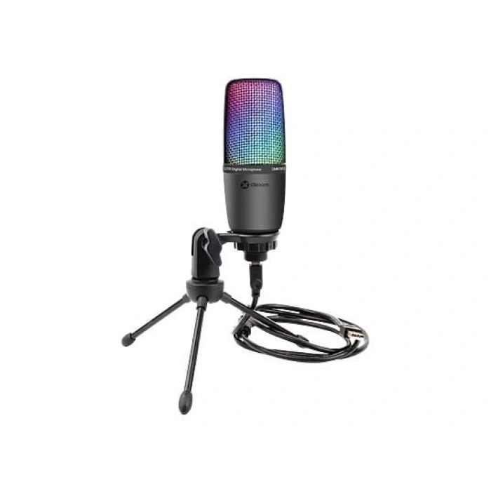 DEXIM DMK003 RGB Tripodlu PC/PS5 Uyumlu Oyuncu ve Yayıncı Mikrofonu Siyah