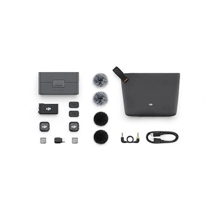DJI Mic 3 (2 Tx + 1 Rx + Charging Case) İthalatçı Garantili Mikrofon
