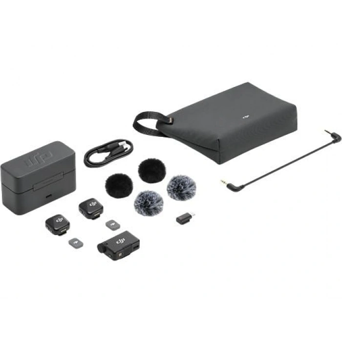 DJI Mic Mini (2 TX + 1 RX + Şarj Kutusu) Mikrofon