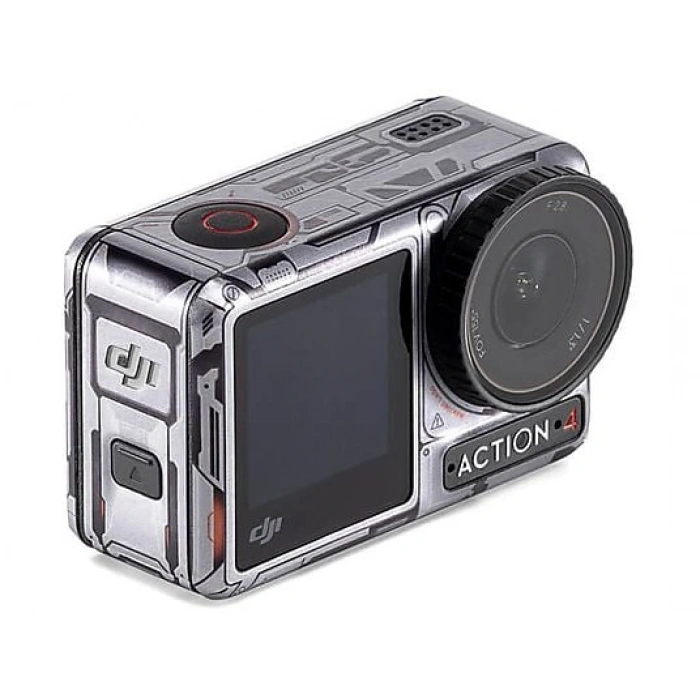DJI Osmo Action Protective Camera Koruyucu Kamera Çıkartması Decal Gri