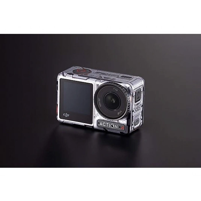 DJI Osmo Action Protective Camera Koruyucu Kamera Çıkartması Decal Gri