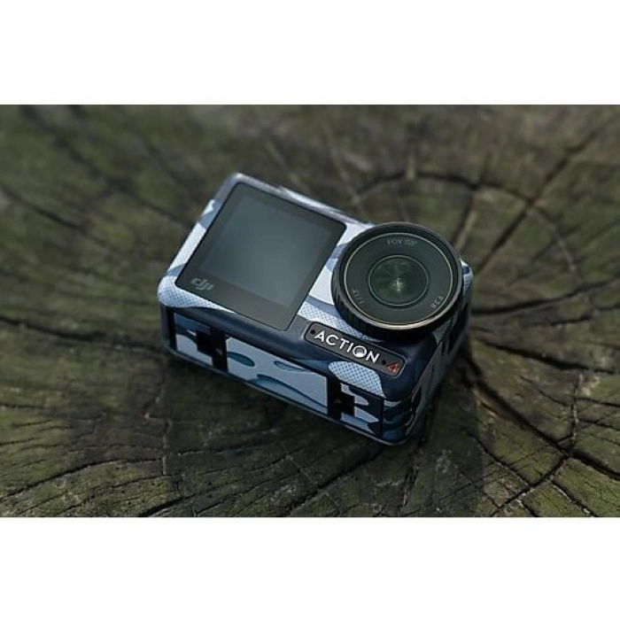 DJI Osmo Action Protective Camera Koruyucu Kamera Çıkartması Decal Mavi