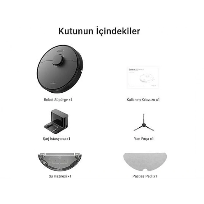 DREAME D9 Max Gen2 Robot Süpürge Siyah