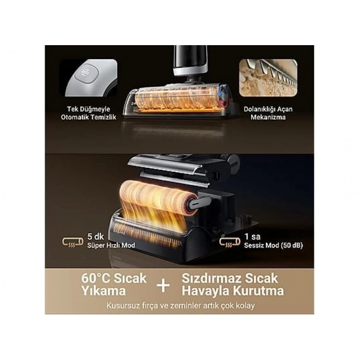 DREAME Dreame H14 Dual Akıllı Islak Kuru Süpürge Siyah