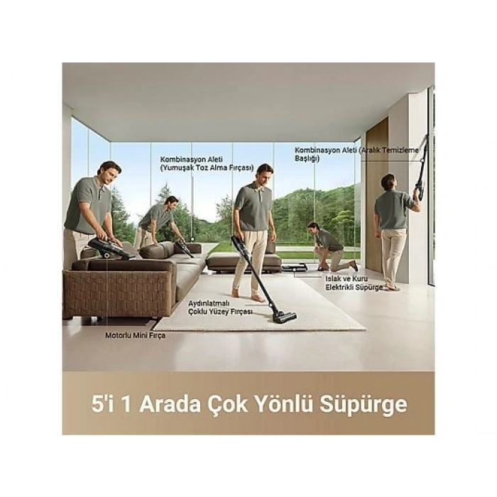 DREAME Dreame H14 Dual Akıllı Islak Kuru Süpürge Siyah