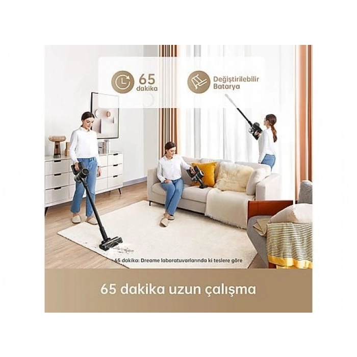 DREAME R10 Pro Akülü Şarjlı Dikey Süpürge Siyah