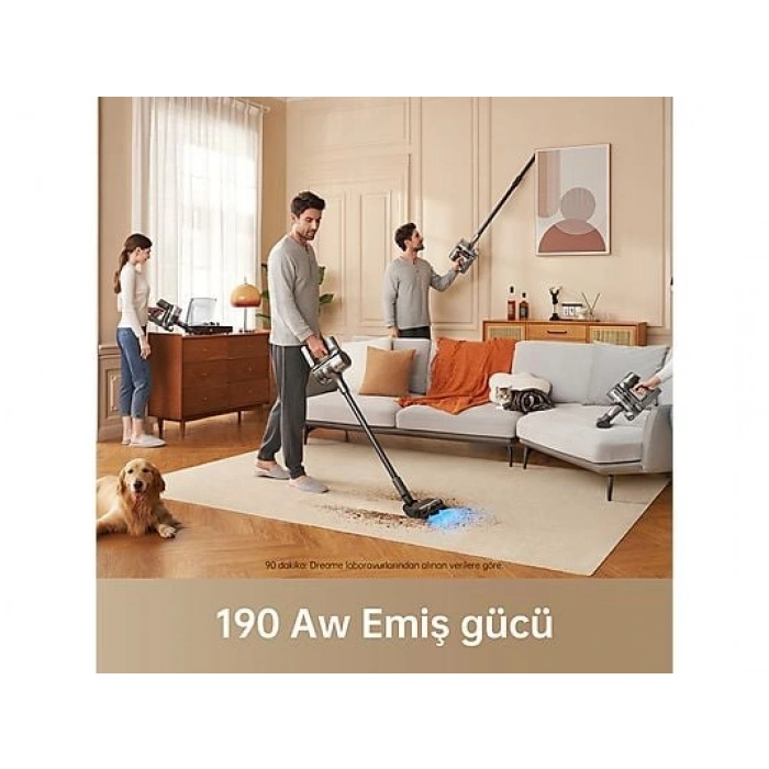 DREAME R20 Akülü Şarjlı Dikey Süpürge Gri