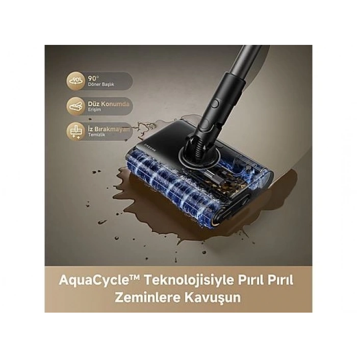 DREAME R20 Ultra Aqua Cycle Dik Süpürge Siyah
