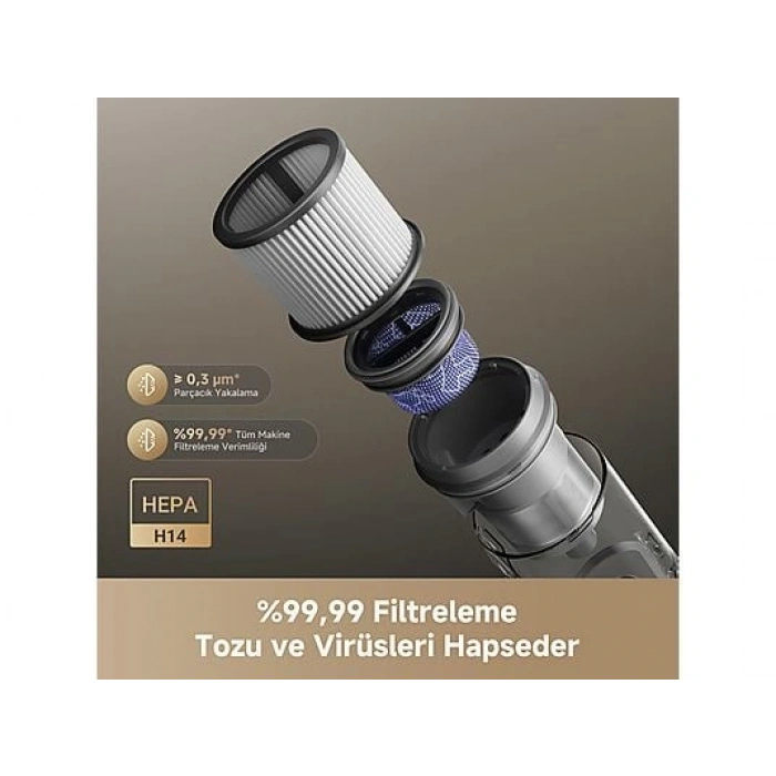 DREAME R20 Ultra Aqua Cycle Dik Süpürge Siyah