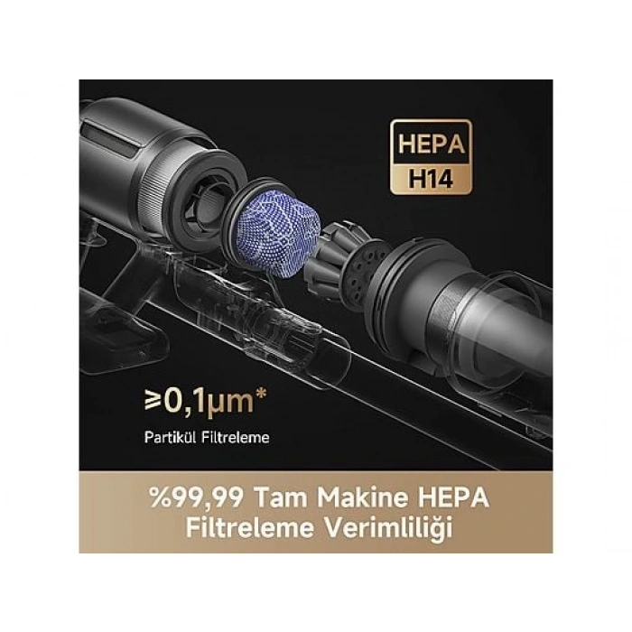 DREAME Z30 Kablosuz Dikey Süpürge Siyah