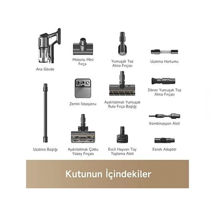 DREAME Z30 Kablosuz Dikey Süpürge Siyah